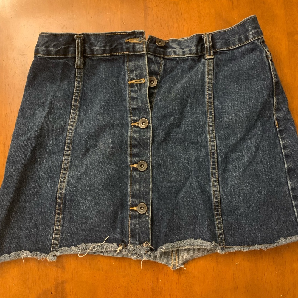 Jean mini skirt